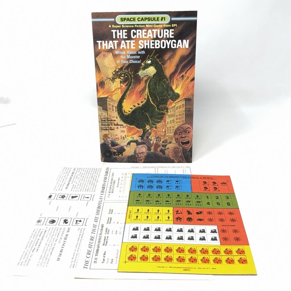 SPI Creature That Ate Sheboygan Space Capsule 1 1979 2336 NOS Unpunched Complete